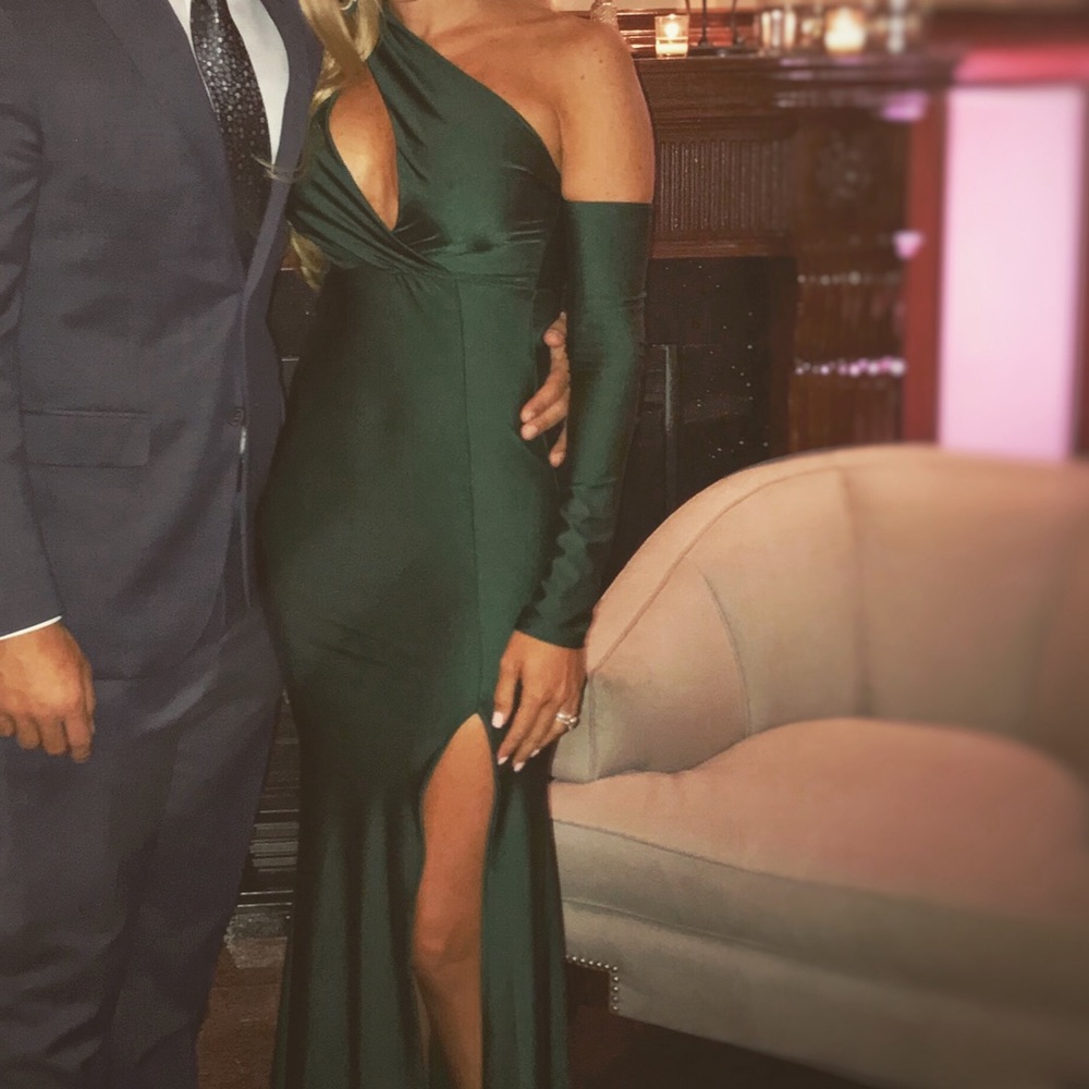 Emerald green down